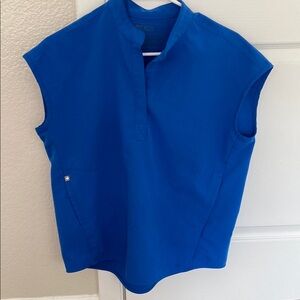 Figs Rafaela XXS Royal Blue Sleeveless Top